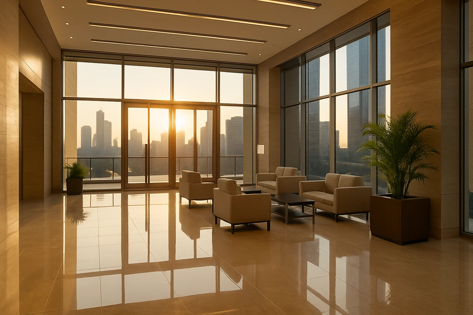 Beautiful landscaping maintenance for commercial property